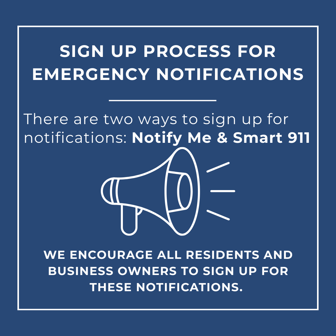 Emergency Notification Sign Up - Page 1